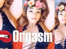 HERMOSA AGONÍA Orgasmo Cara Joven Pelirroja Masturbación Real