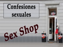 Camarera y propietario de un Sex shop. Spanish audio.