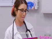 Doctora lesbiana quiere un examen de mi coño más profundo