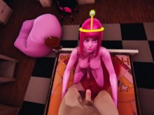Hora de aventuras: la polla de Futa Princess Bubblegum en realidad sabe dulce | Futa Taker POV 3D Hentai