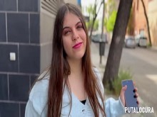 PutaLocura - Preciosa chubby española de ojos azules es pillada por Torbe y traga su leche