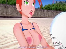Gwen Gwen Tennyson Bikini Sex en la playa 3 Ben10 & Vert; Mira el fantasyking Full y Fpov3