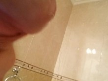 Enorme corrida antes de acostarse