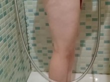 Pamela Croft embarazada se ducha después de follar, MILF tetona amateur