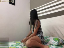 Sexo lesbico caliente, tijereta y me como su delicioso coño