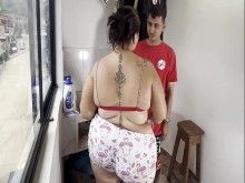 TENGO SEXO ARRIESGADO CON MI VECINA FINAL FELIZ
