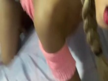 ¡Que rico mi amor ! dame más duro le grito a mi novio de placer