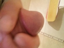 Paja terminada con mucho semen