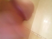 Polla grande corriéndose mucho
