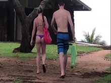 ¡Ducha después de la playa!